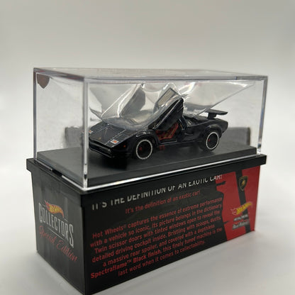 ‘82 Lamborghini Countach LP500 #11184/12000 Black Hotwheels Collectors Special Edition