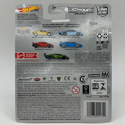 ‘69 Alfa Romeo 33 Stradale Exotic Envy 1/5 Hotwheels Premium 1:64