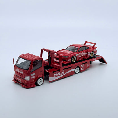 Nissan S15 LBWK & Transport Trailer Coca Cola Set - *LIMITED TO 999pcs*