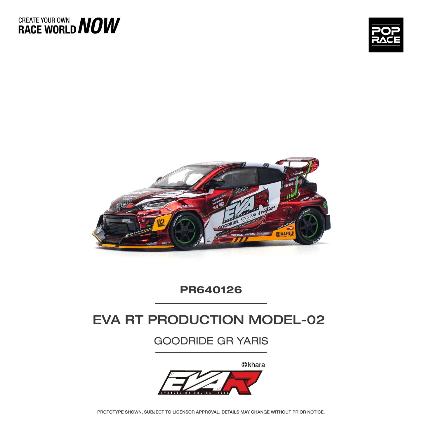 Pandem Toyota GR Yaris Eva RT Production Model-02 Goodride Livery POP RACE