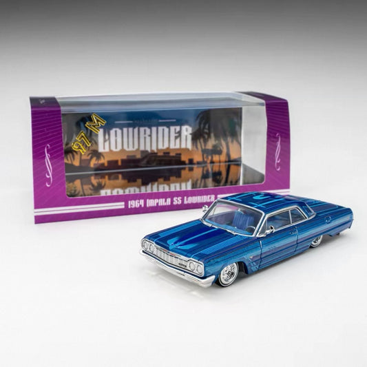 Chevrolet Impala 1964 SS Lowrider - Posable (Blue Coast) 1:64