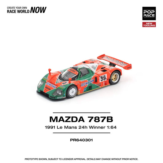 Mazda 787B 1991 Le Mans 24H Winner – POP RACE 1:64