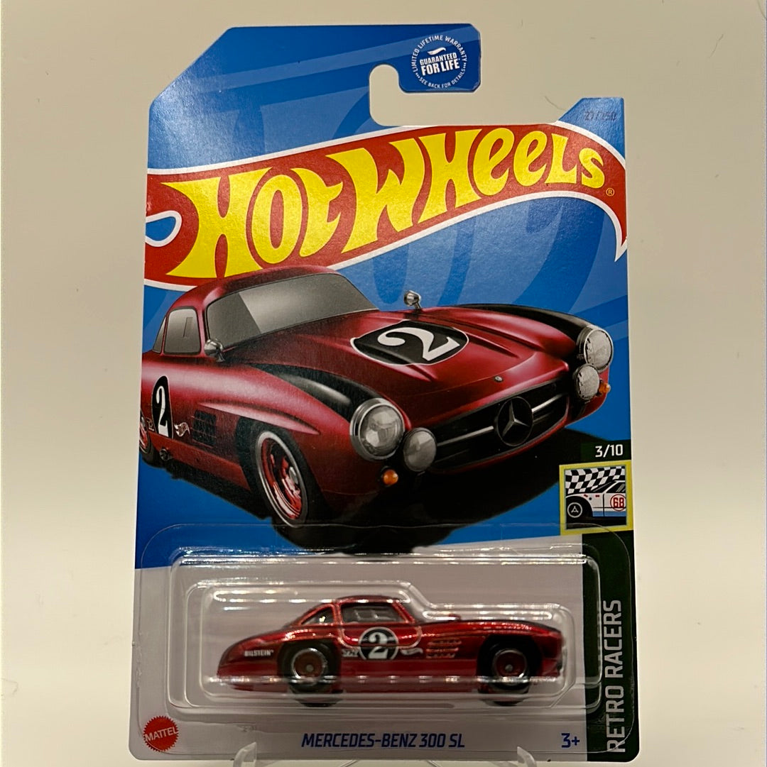 Mercedes-Benz 300 SL *STH* Super Treasure Hunt Retro Racers 3/10 Hotwheels 27/250 Mainline 1:64