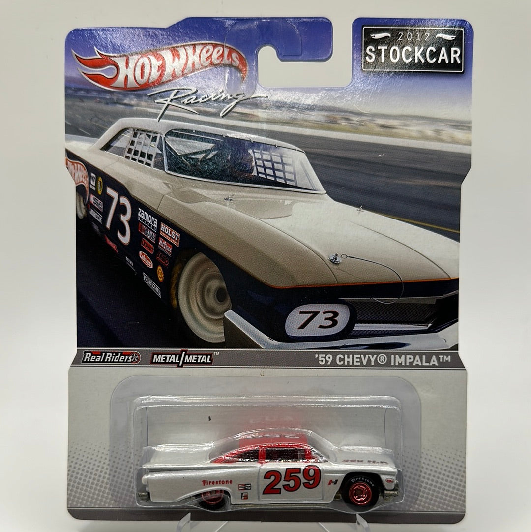 ‘59 Chevy Impala StockCar Hotwheels Racing Premium 1:64