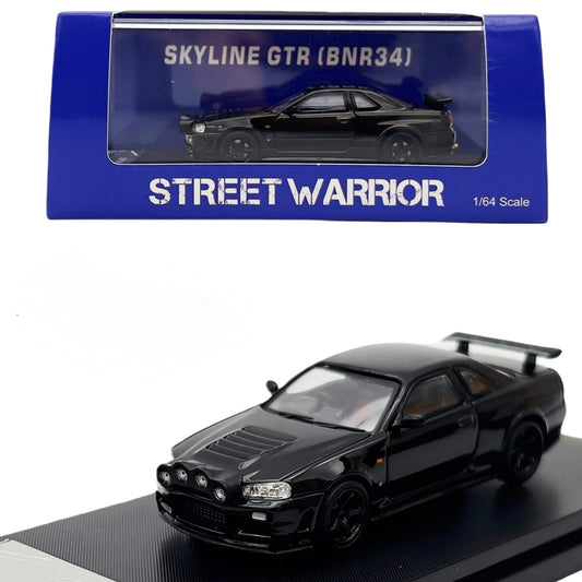 Nissan GTR BNR34 Z-Tune Black - 1:64 Street Warrior *Limited to 599pcs