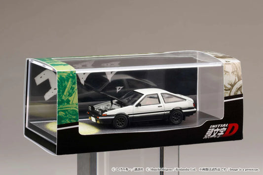 TOYOTA SPRINTER TRUENO GT APEX (AE86) / INITIAL D ENGINE MOUNTED MODEL VS TOMOYUKI TACHI - HOBBY JAPAN 1:64