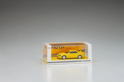Nismo Nissan R33 400R (Yellow) - Kyosho 1:64 (MOTN LED Compatible)