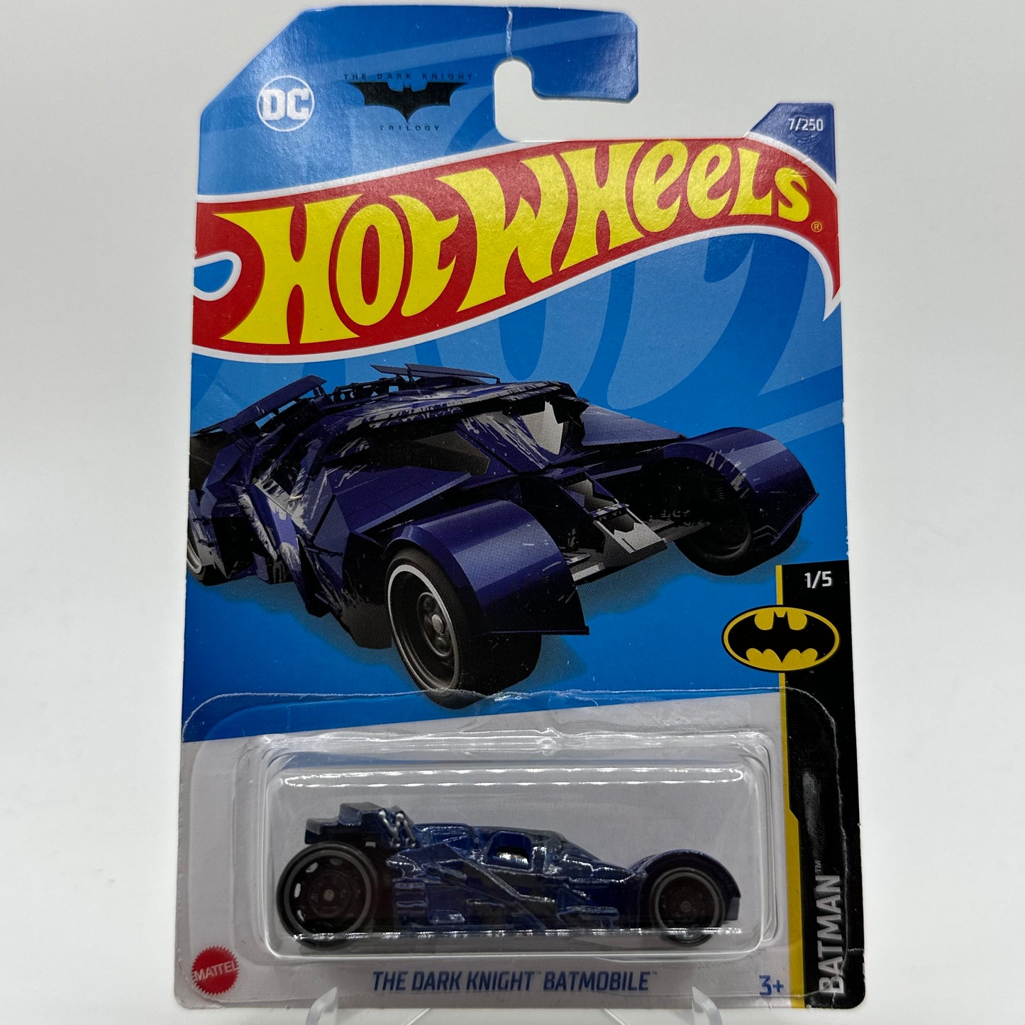 The Dark Knight BATMOBILE *TH* Treasure Hunt BATMAN 1/5 Hotwheels Mainline 7/250