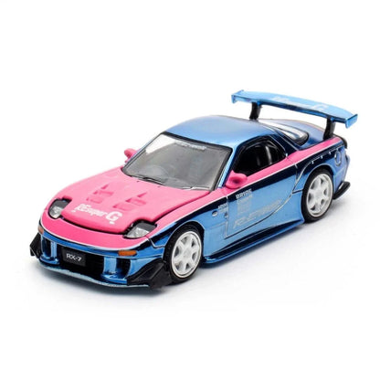 RE-Amemiya Mazda RX-7 Blue Pink Chrome 2025 HEC Hobby Expo China - Pop Race 1:64