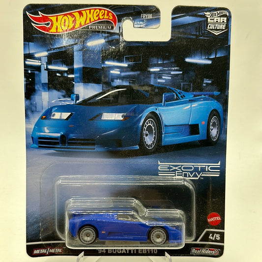 ‘94 Bugatti EB110 Exotic Envy 4/5 Hotwheels Premium 1:64