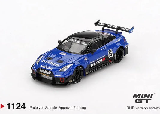 NISSAN 35GT-RR VER.12 LB-SILHOUETTE WORKS GT (BLUE) MINI GT 1:64