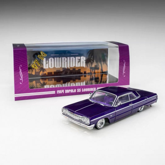 Chevrolet Impala 1964 SS Lowrider - Posable (Metallic Purple) 1:64
