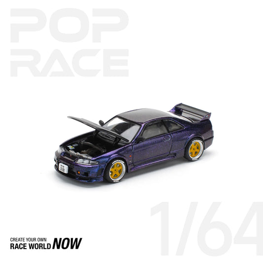 Nissan GT-R R33 NISMO - MIDNIGHT PURPLE Pop Race 1:64