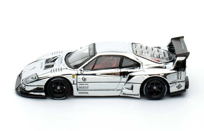 FERRARI F40 LBWK (CHROME SILVER) - INNO64 1:64