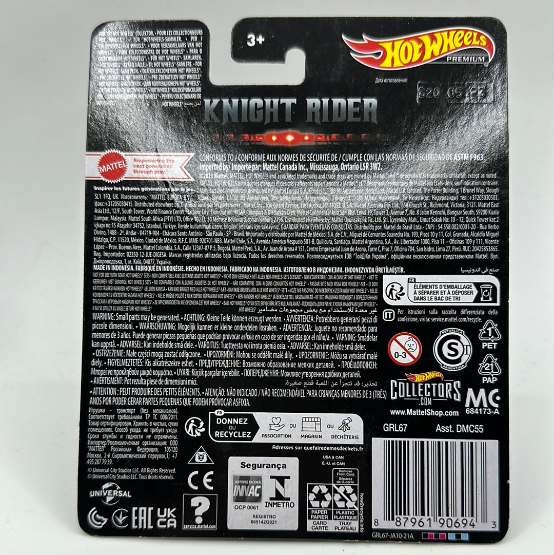 K.I.T.T Knight Rider Entertainment Hotwheels Premium 1:64