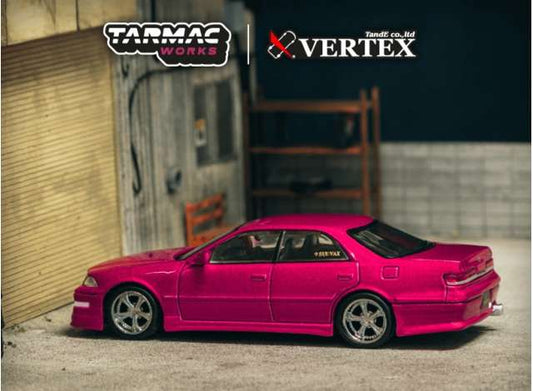 TOYOTA MARK II JZX100 VERTEX (RED METALLIC) - TARMAC WORKS 1:64