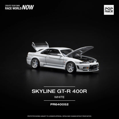 Nissan GT-R R33 Nismo 400R White – PR64-0052 POP RACE