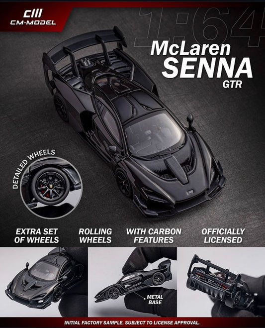 McLaren Senna GTR – Black - Limited Edition CM-Model 1:64