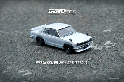 NISSAN SKYLINE 2000 GT-R (KPGC10) SILVER INNO64