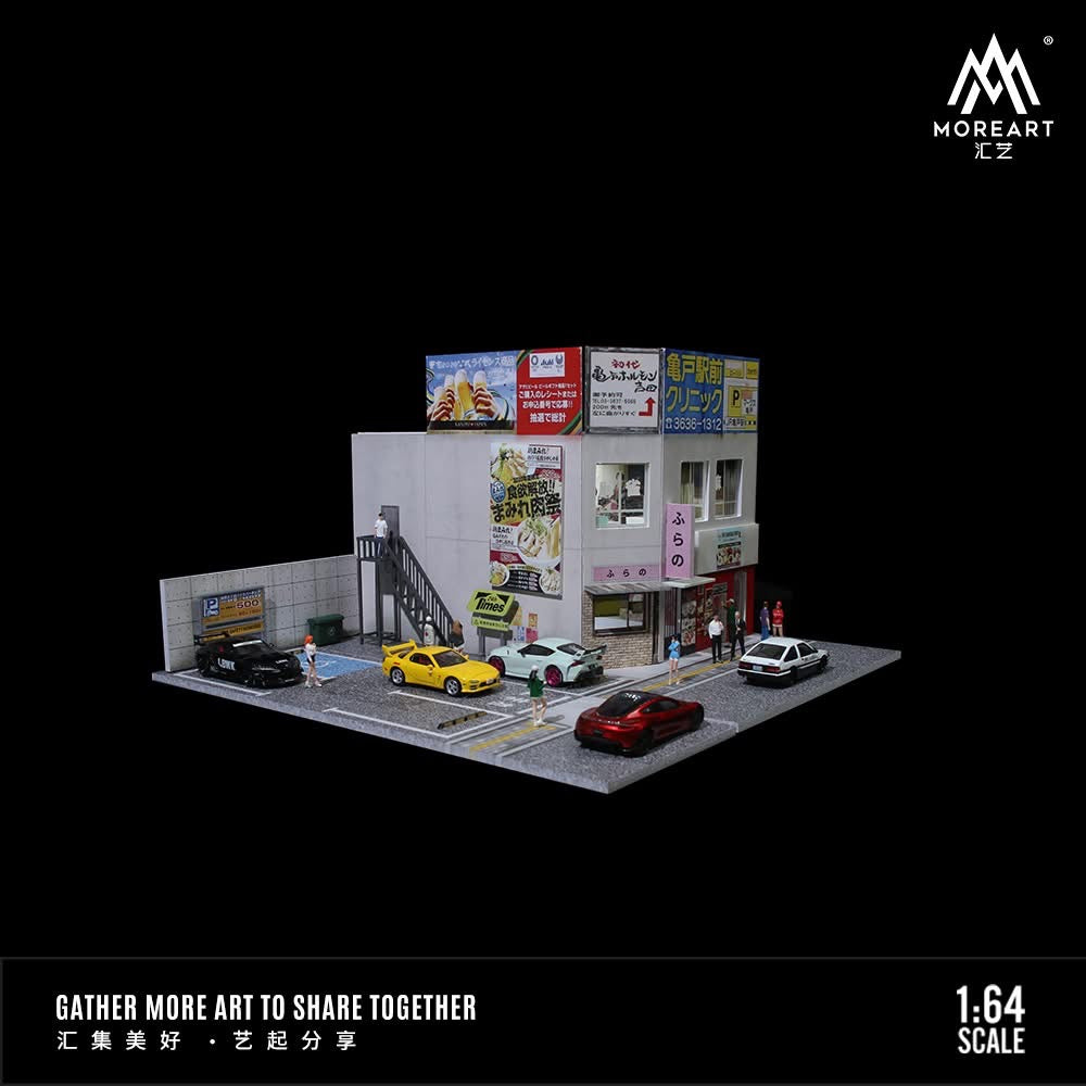 JAPANESE COMMERCIAL BUILDING SCENE - MOREART 1:64