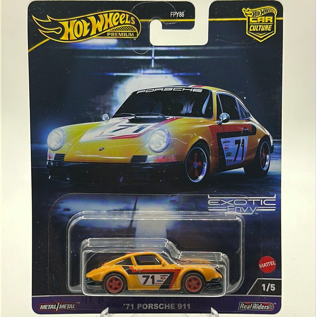 ‘71 Porsche 911 - EXOTIC ENVY 1/5 Hotwheels Premium Car Culture