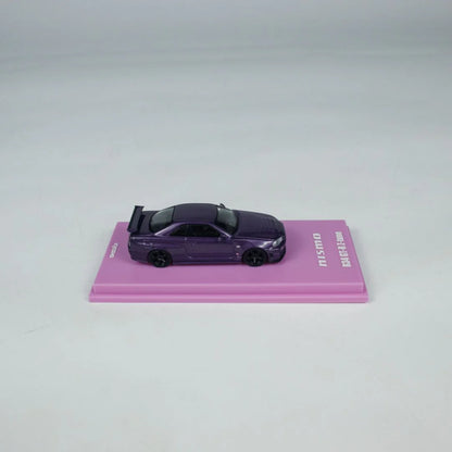 NISMO R34 GT-R Z-TUNE PURPLE MOTN BEIJING HOBBY EXPO CHINA 2025 EXCLUSIVE - KYOSHO 1/64