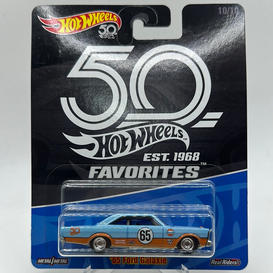 ‘65 Ford Galaxie 50th Favourites 10/10 Hotwheels Premium Real Riders 1:64