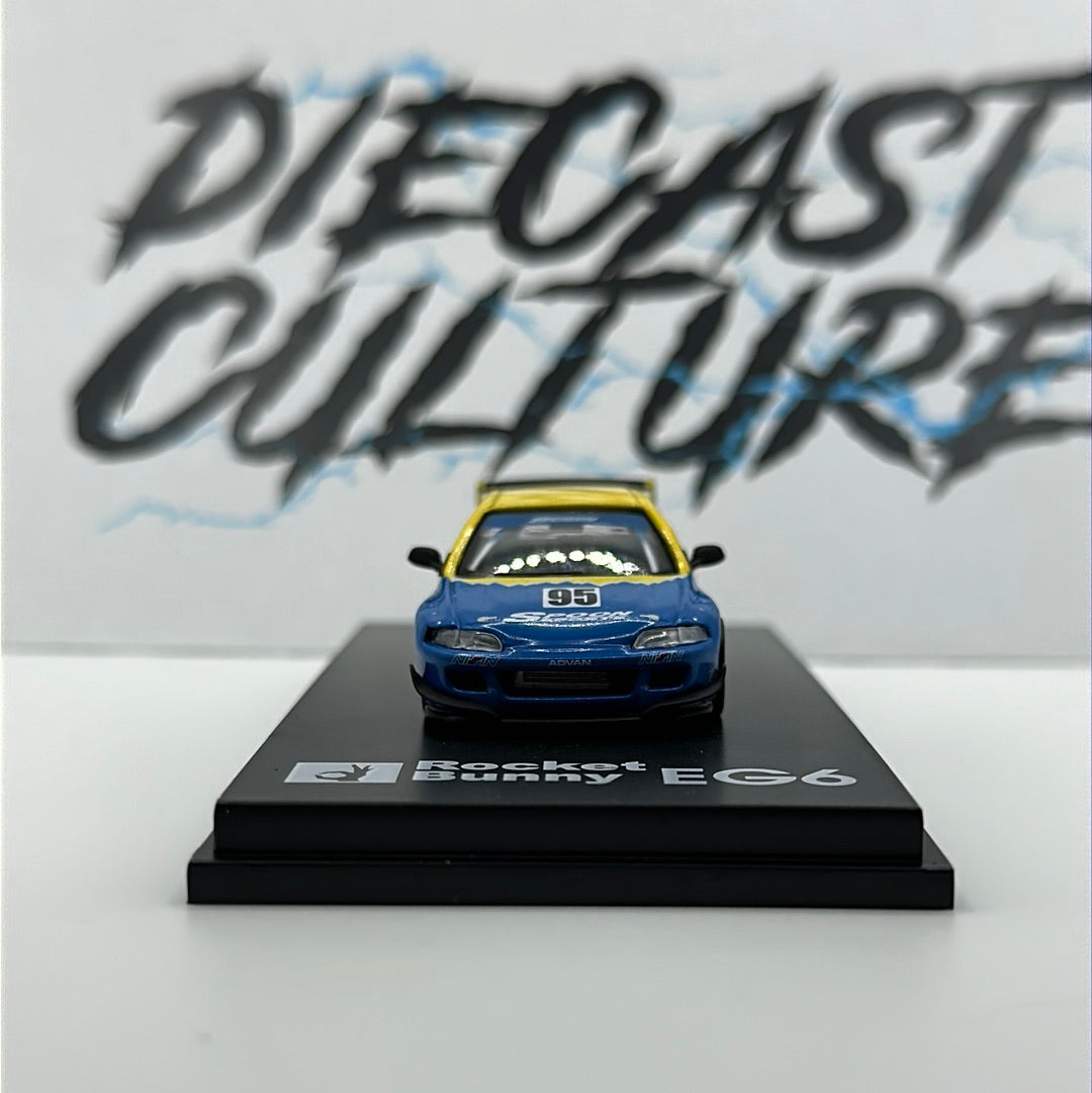 HONDA EG6 ROCKET BUNNY PANDEM SPOON SPORTS 1:64 Scale