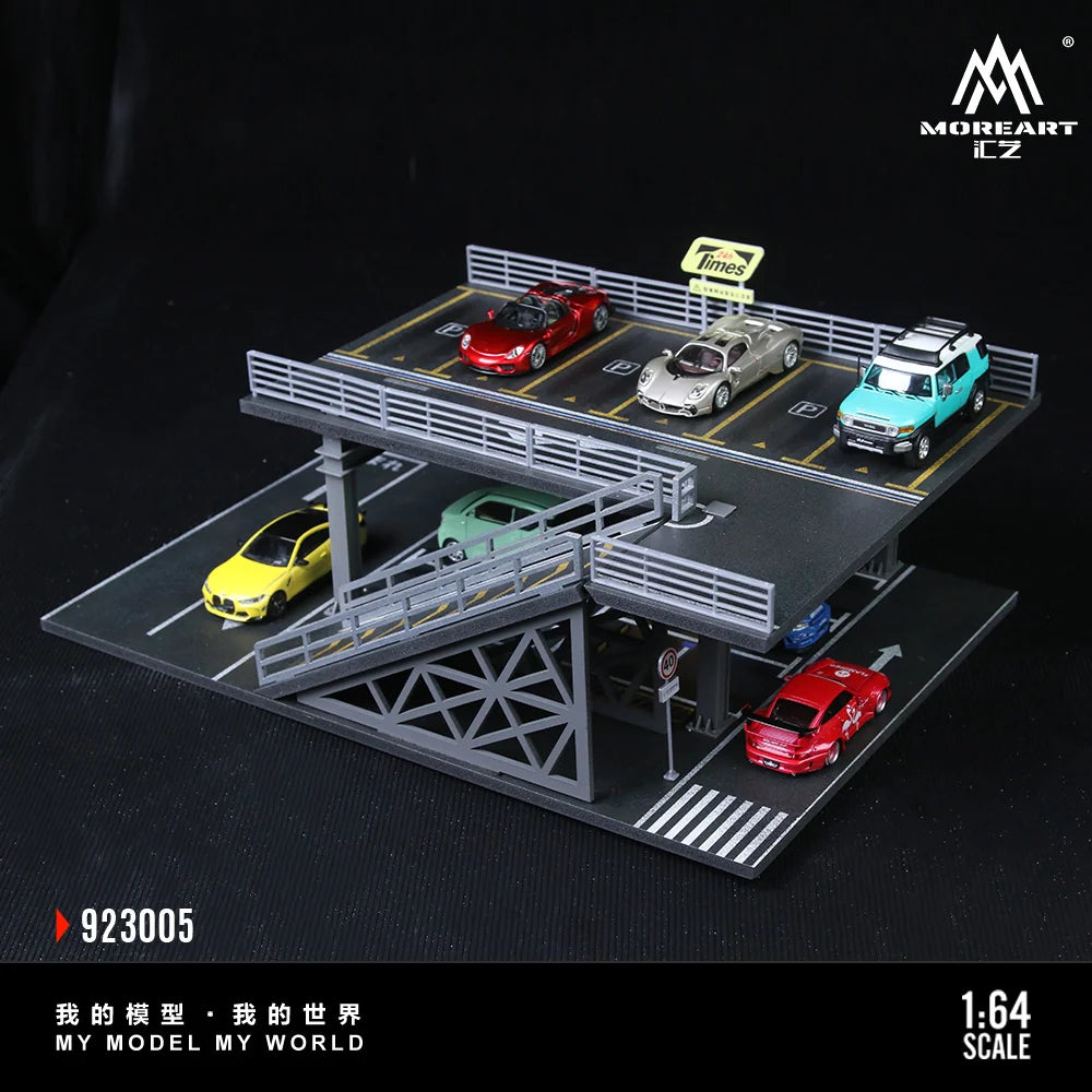 STEEL STRUCTURE PLATFORM PARKING SCENE (2 VERSIONS) MOREART 1:64