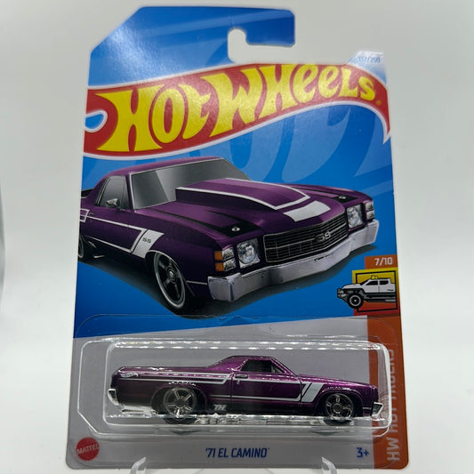 ‘71 El Camino *STH* Super Treasure Hunt - HW Hot Trucks 7/10 Hotwheels Mainline 132/250