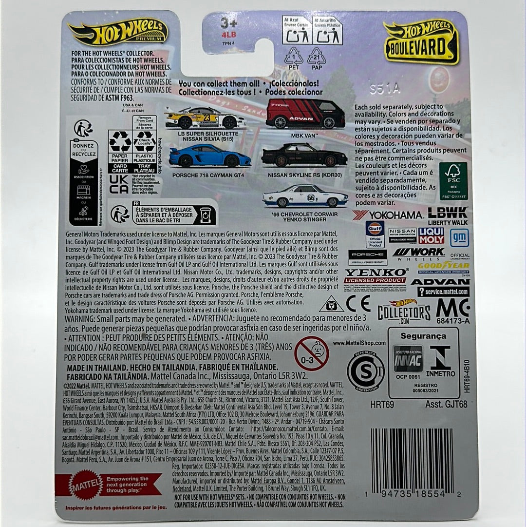 ‘66 Chevrolet Corvair Yenko Stinger Boulevard #95 Hotwheels Premium