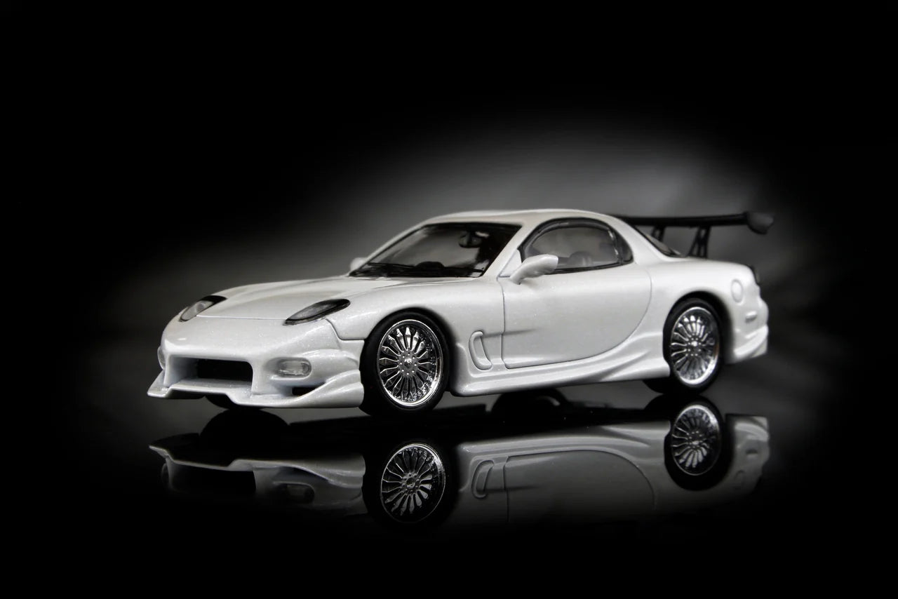 Mazda RX7 Veilside GT WING White *Limited to 299pcs - Mortal 1:64