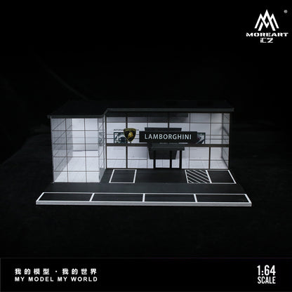 Lamborghini Show Room - Two Layer w/LED lights Morearts 1:64
