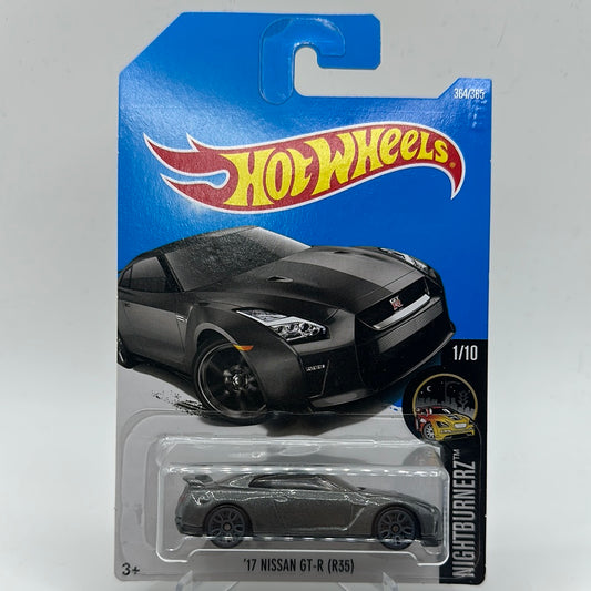 ‘17 Nissan GT-R (R35) NightBurnerz 1/10 Hotwheels mainline 1:64