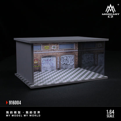 Auto Repair Shop Model C-Lighting Version Scene - MoreArt1:64