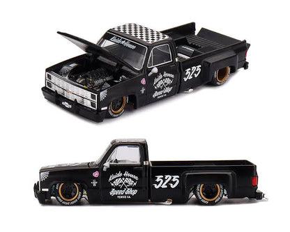 CHEVROLET SILVERADO DUALLY HOT ROD V1 (SPEED SHOP BLACK) KAIDO HOUSE X MINI GT
