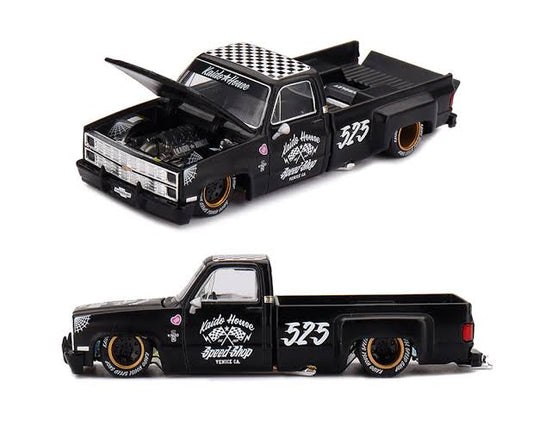 CHEVROLET SILVERADO DUALLY HOT ROD V1 (SPEED SHOP BLACK) KAIDO HOUSE X MINI GT