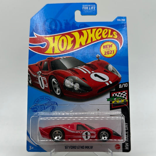 ‘67 Ford GT40 MK.IV - HW Race Day 8/10 Hotwheels Mainline 106/250