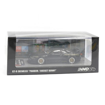 NISSAN SKYLINE GT-R (R33) PANDEM ROCKET BUNNY (BLACK) INNO64