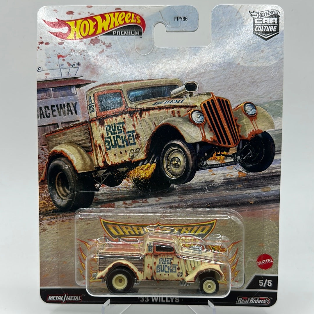 ‘33 Willys Drag Strip 5/5 Hotwheels Premium 1:64