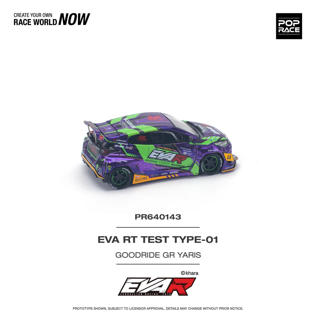 TOYOTA GR YARIS PANDEM ROCKET BUNNY - PURPLE EVA RT TYPE-08 POP RACE 1:64