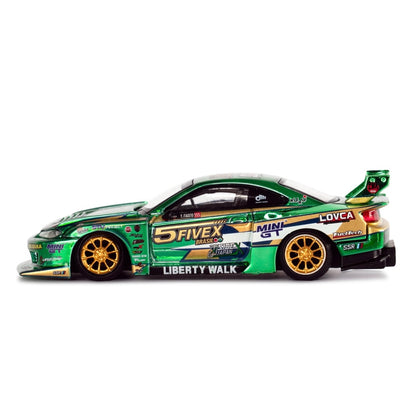 Nissan LB-Super Silhouette S15 SILVIA LBWK 2024 Fausto Racing / Blister Packaging - 1/64 MINI GT *LIBERTY WALK EXCLUSIVE*