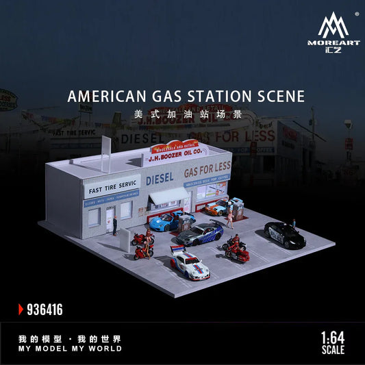American Style Gas Station - MoreArt 1:64 MO936416