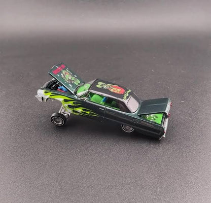RAT FINK Green w/Flames Chevrolet IMPALA LOWRIDER - FINE WORKS 64