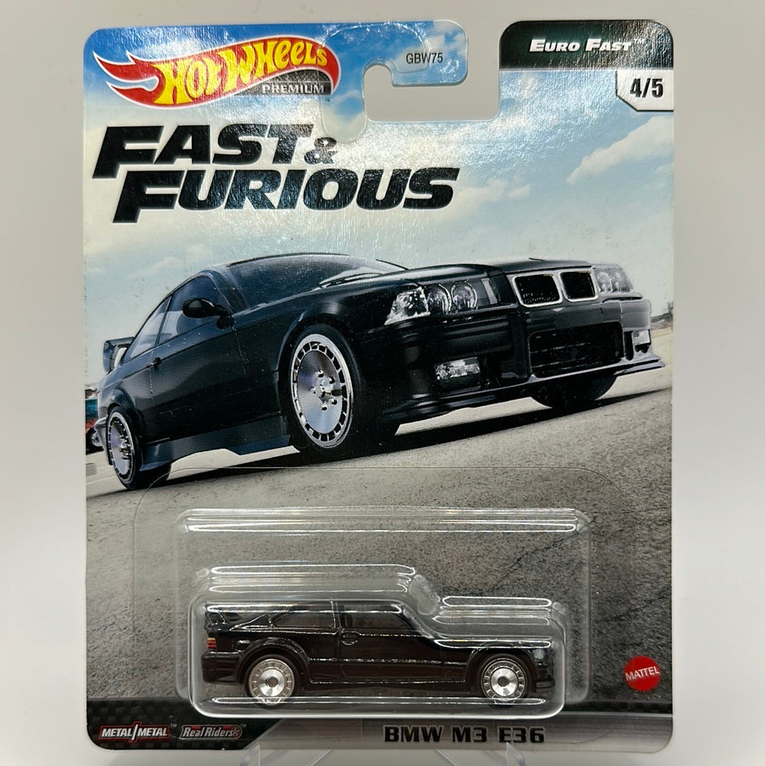 BMW M3 E36 Euro Fast 4/5 Fast & Furious Hotwheels Premium 1:64