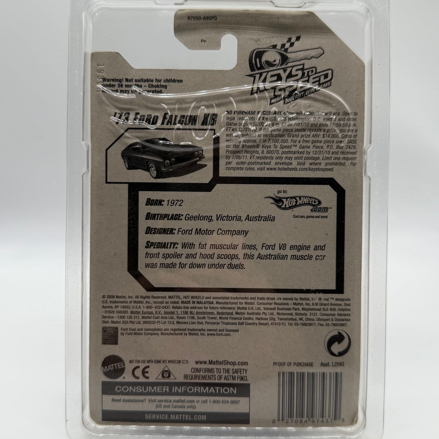 ‘73 Ford Falcon XB ALL STARS 07/10 - Hotwheels Mainline 125/240 2010 Release