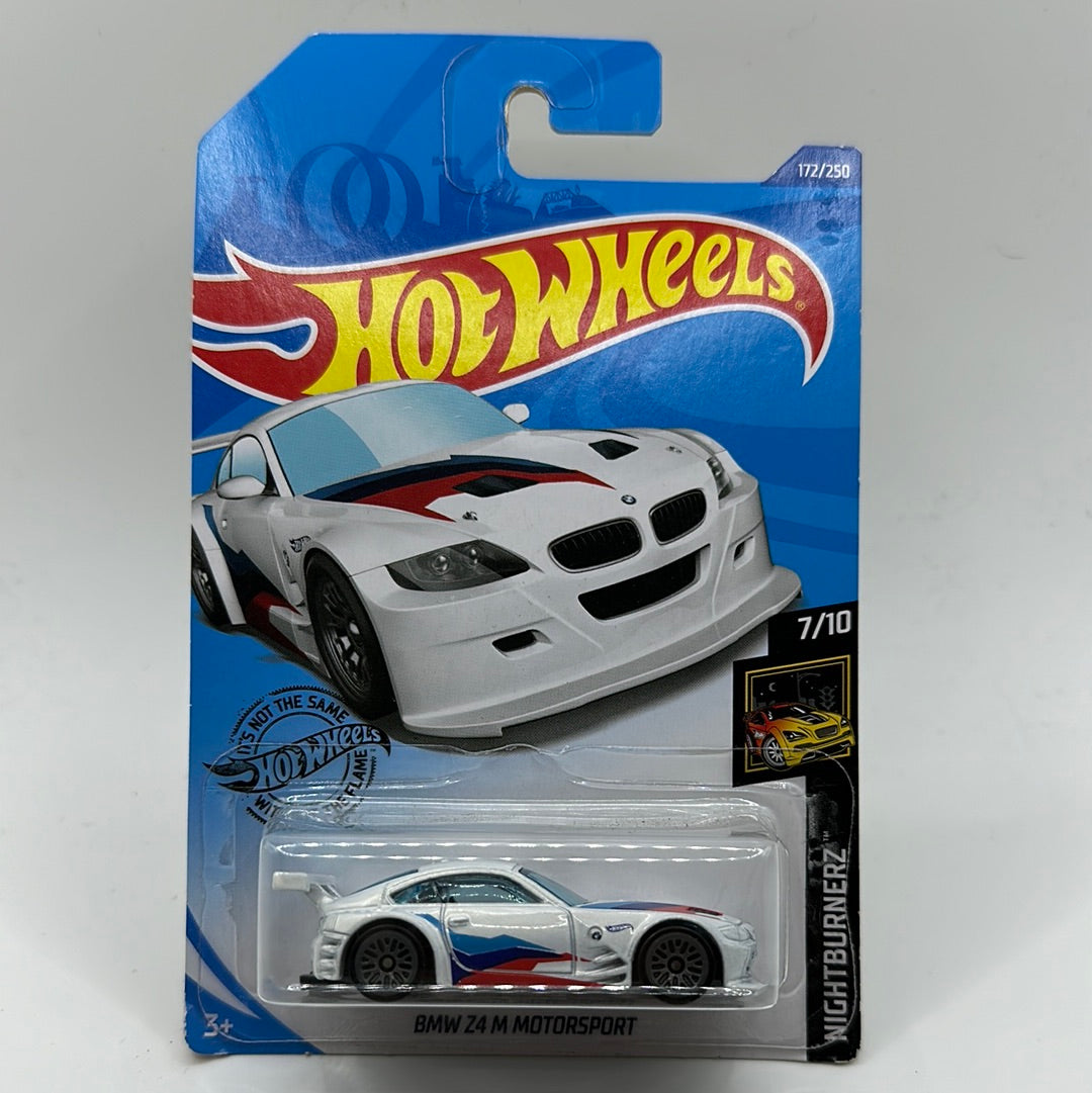 BMW 24 M Motorsport Nightburnerz 7/10 Hotwheels 172/250 Mainline 1:64