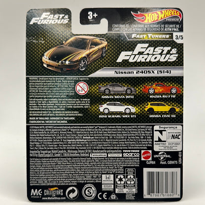 Nissan 240SX (S14) Fast Tuners 3/5 Hotwheels Premium Fast & Furious