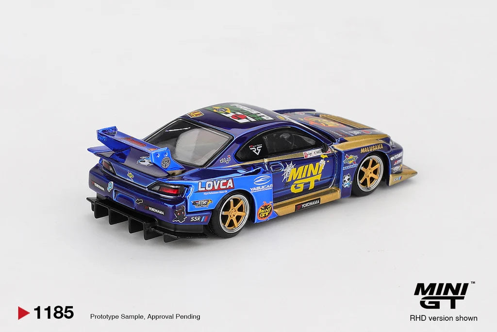2025 FORMULA DRIFT (#555 HALLOWEEN NISSAN LB-SUPER SILHOUETTE S15 SILVIA) - MINI GT 1:64