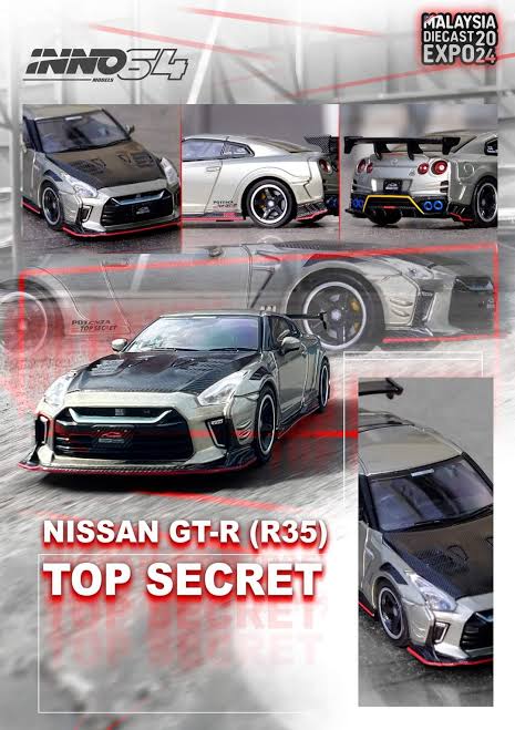 GT-R R35 TOP SECRET Malaysia Diecast EXPO 2024 Special Edition - INNO64